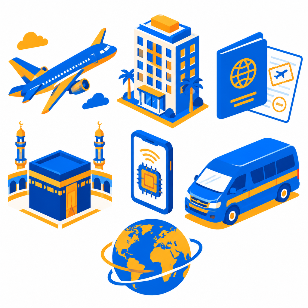 Illustration des services de voyage BookinGO